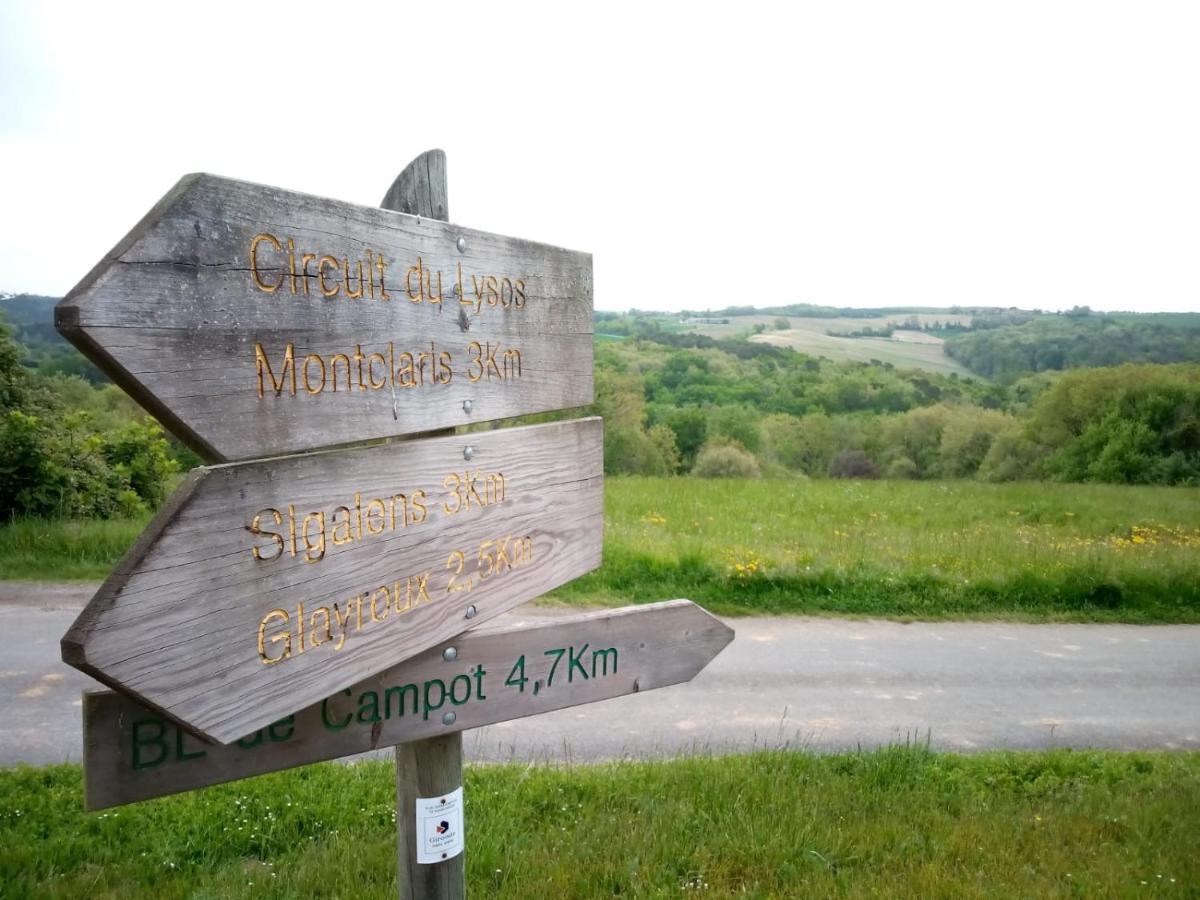 Gite Des Gravets Sigalens Exteriör bild